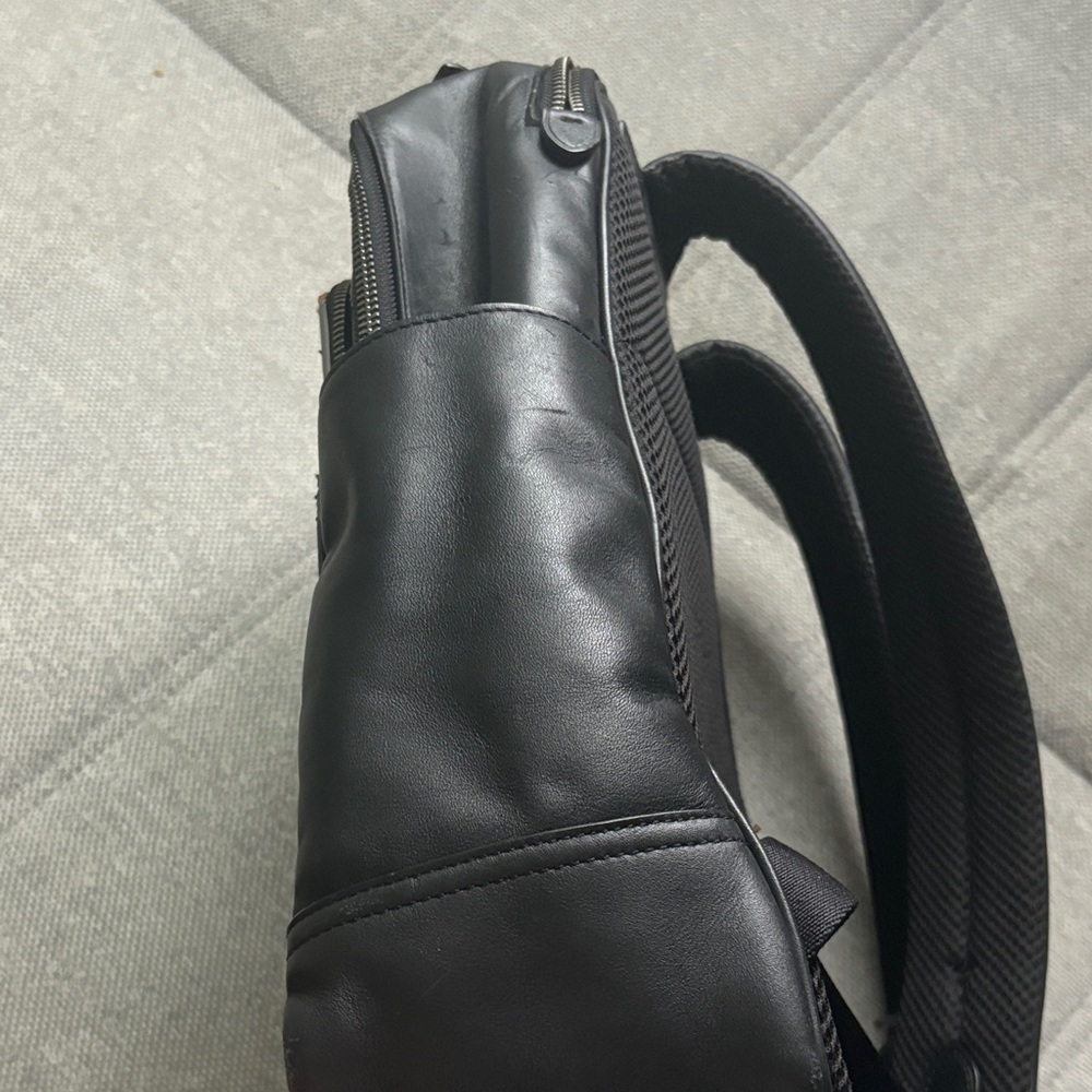 Coach Men's Gray and Multicolor Stripe Backpack - Picture 4 of 4